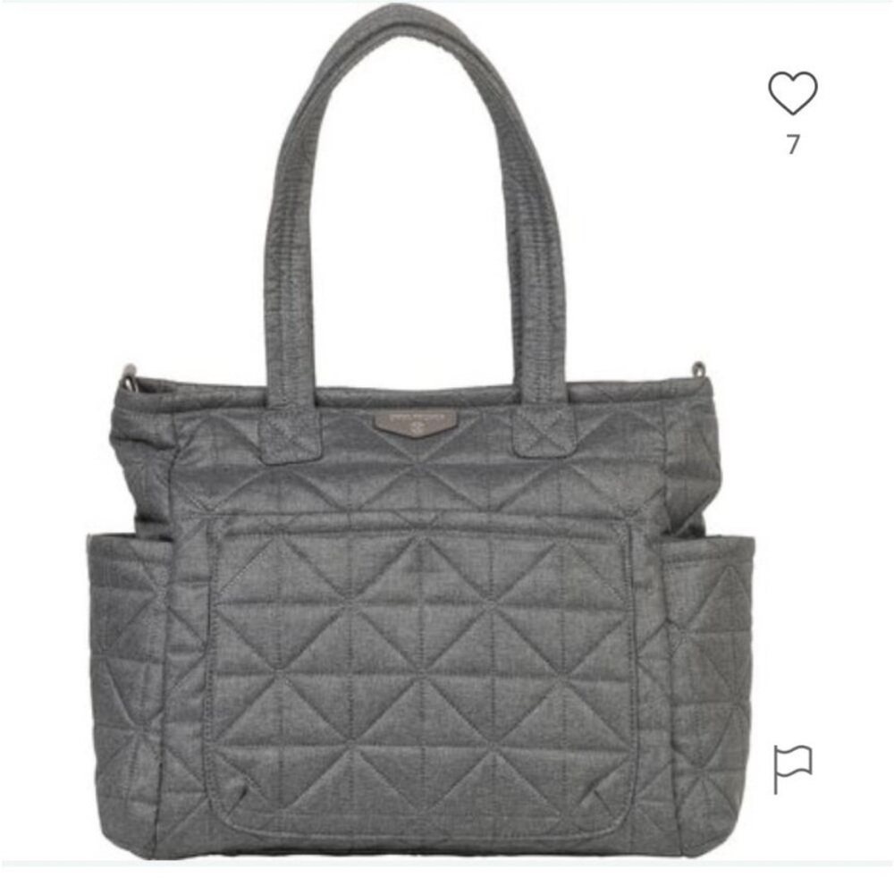 TwelveLittle grey diaper bag. Excellent used condition